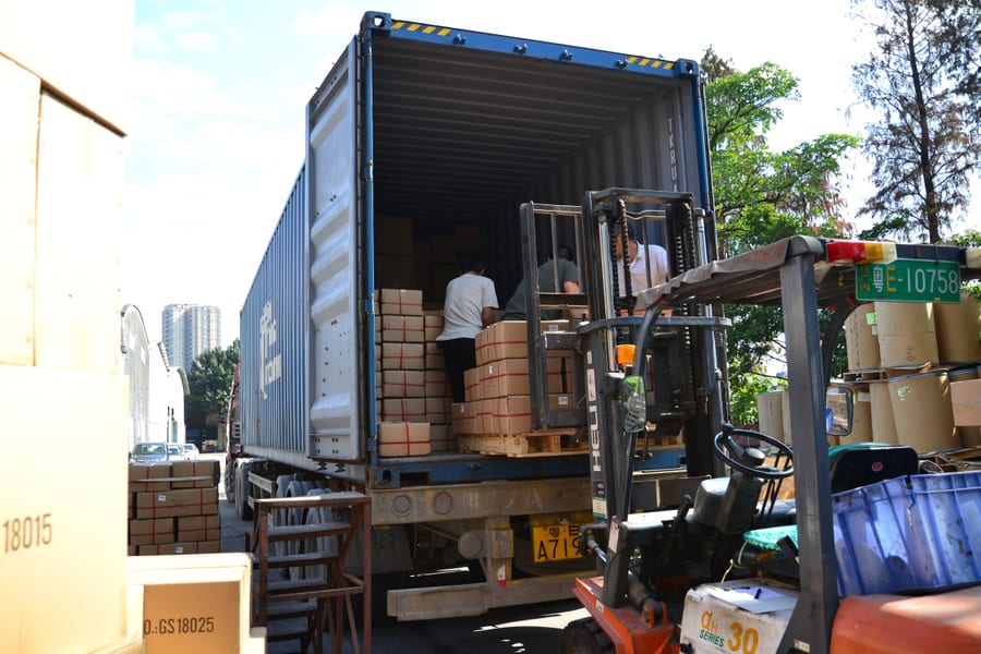 Container loading and shipping