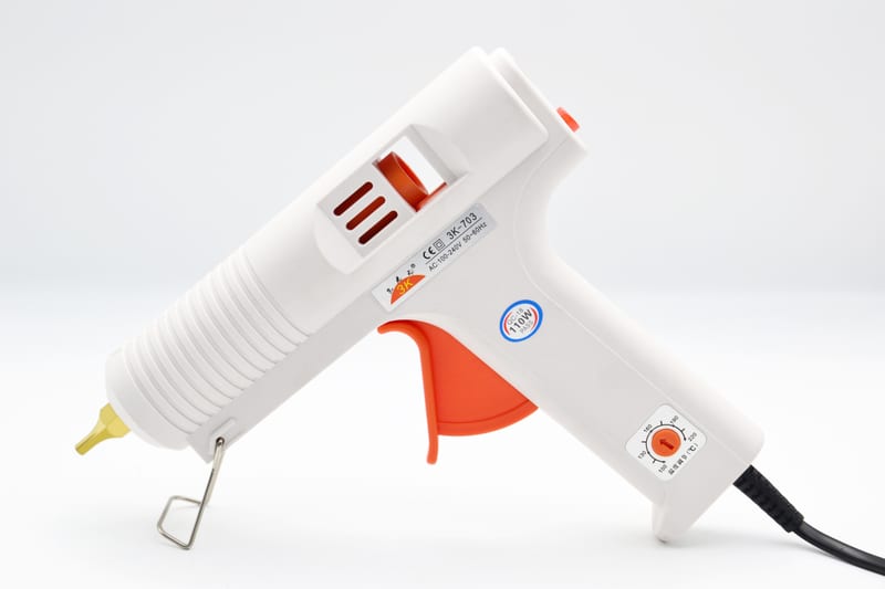 Saide-110W White  Copper Nozzle Adjustable Temp Hot Melt Glue Gun