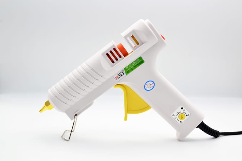 Saide-120W White  Copper Nozzle Adjustable Temp Hot Melt Glue Gun