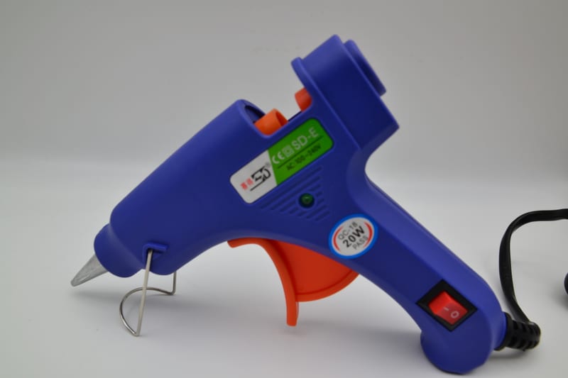Saide-20W Blue(Flat Plug Aluminum Nozzle) Hot Melt Glue Gun